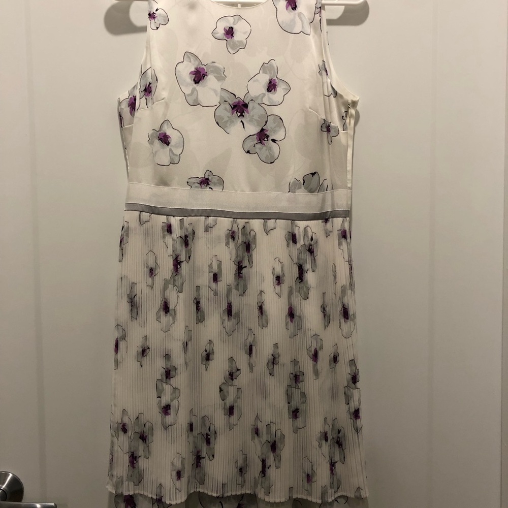Banana Republic White Sleeveless Sundress